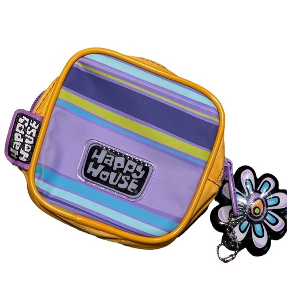 Y2k happy house book bag back bag overnight beach + pouch back to school college - Picture 2 of 5